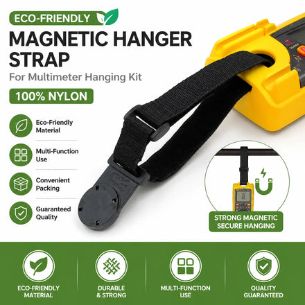 Vtape Eco-Friendly Magnetic Hanger Strap Strong Adhesive for Multimeter Hanging Kit-Universal 100% Nylon Multi-Function for