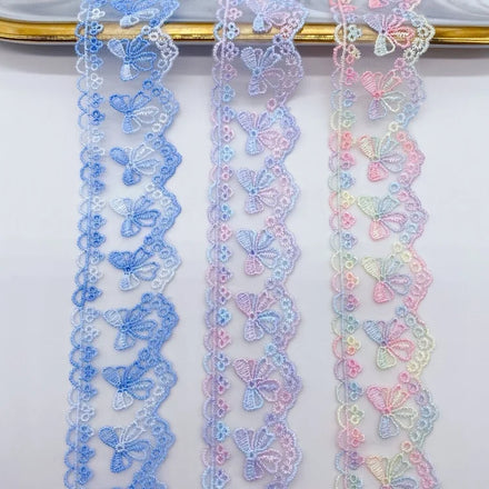Colorful Mesh Lace Special Clothing Accessories Home Fabric Fashionable Lace Water-soluble Polyester-polyester Lace