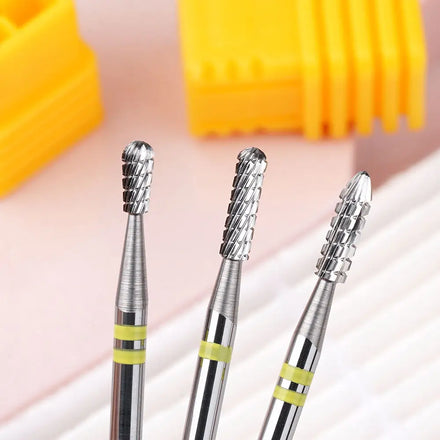 Yaqin High Quality Noiseless Uncoated Remove the Cuticle Clean Tungsten Carbide Nail Drill Bits Mini