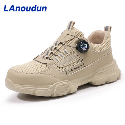 LAnoudun Workwear Series Men's Safety Shoes New Fashion Anti-Puncture Smart Button Safety Shoes