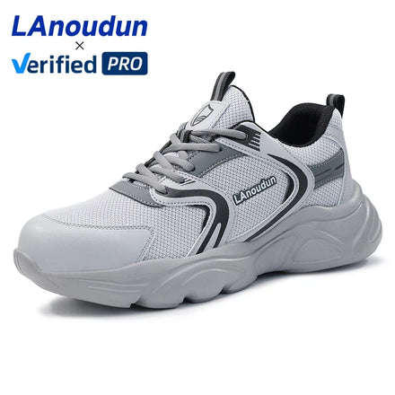 LAnoudun Workwear Leisure Series Men's Safety Shoes Rubber and Plastic Sole New Fashion Anti-Puncture Safety Shoes