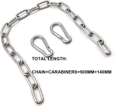 Heavy Duty 550LB Capacity Stainless Steel Conveyor Chain Chain Punching Bags Hanging Chair Swing Trapeze Yoga Galvanized Drag