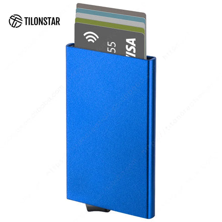 Rfid Blocking Aluminum Credit Card Cases Pop up Business Card Holders for Men