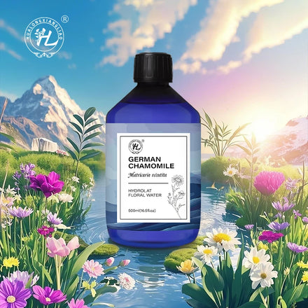 German Chamomile Hydrolat - Hydrosol Organic for Skin Diffuser - 100% Pure Natural Flower Water Premium Grade | OEM 500mL