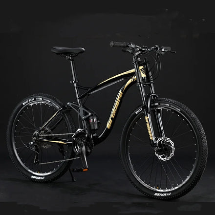 26 24 Inch Soft Tail Disc Brake Variable Speed Carbon Steel Shocking Absorption Mountain Bikes