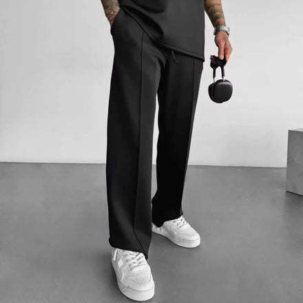 Bangladesh China Oem Embroidery Printed Design Men's Four Seasons Loose Straight Sports Casual Sweatpants Cross-Border Pants