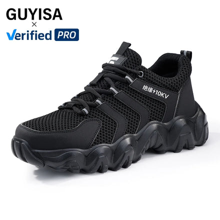 GUYISA New Style Sports Series Light Microfiber Upper Insulation 10KV Safety Work Shoes for Summer