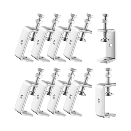 10 Pcs 304 Stainless Steel Mini Tiger Clamp 1Inch Heavy Duty U Clamps Stable Wide Jaw Opening 2 9/16 Inch for Metal Woodworking