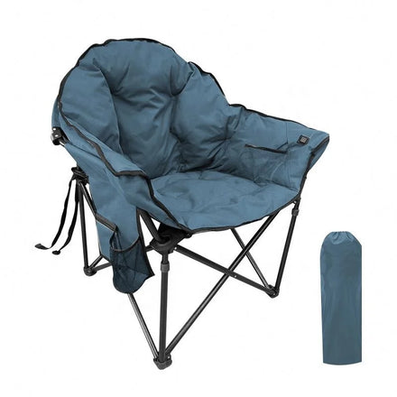Luxury Oversized Lazy Round Sofa Padded Saucer Portable Folding Camping Moon Folding Chair for Outdoor