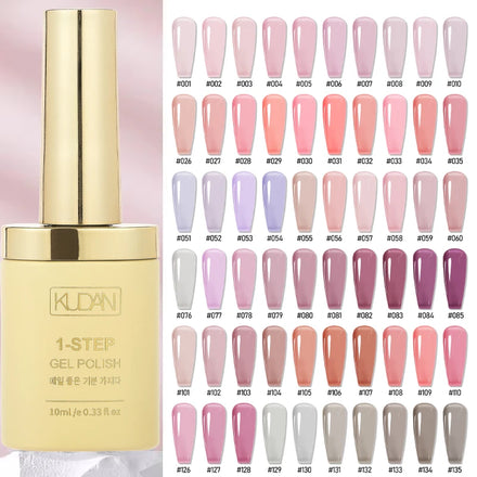 Kudan One-Step Factory Adhesive: Multi-Functional 3-in-1 Non-Toxic UV Gel for LED-Cured Nail Art with Customizable Logo