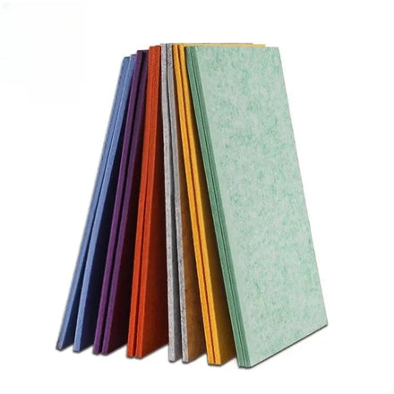 DIY Self Adhesive Modern Acoustic Panels High Density Sound Absorbing Polyester Fiber NRC 0.9 9mm Thick Graphic Design