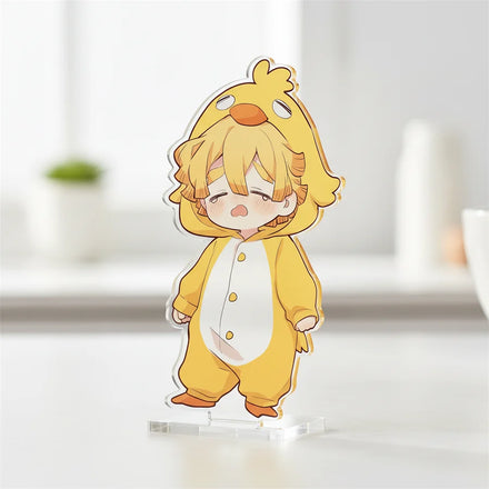 High Quality MOQ 1pcs Custom Hologram Rainbow Anime Acrylic Standee UV Printed Acrylic Stand Glitter Epoxy Keychains