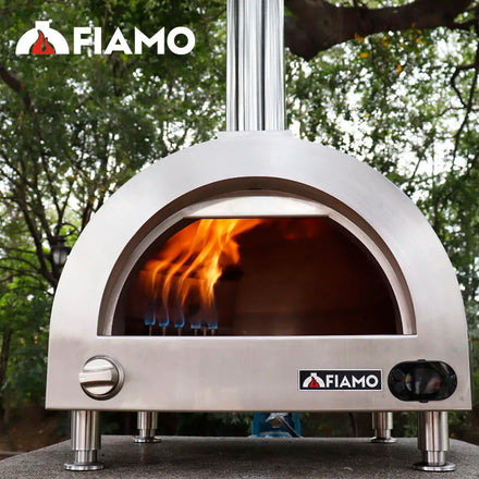 New Design Outdoor Use Burning Pizza Oven FIAMO Dome Gas Clay Pizza Oven for Sale