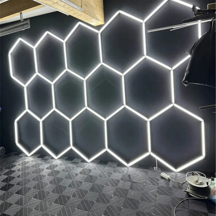 Hot Sale New Factory Design 6500K Brightness IP55 Waterproof 540W LED Ceiling Hexagonal Aluminum Housing COB Technology