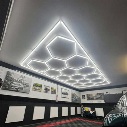 Modern Honeycomb LED Ceiling Light Alu Cover Gym Decoration Lighting 540W High Brightness Energy Saving in Stock Fast Shipping