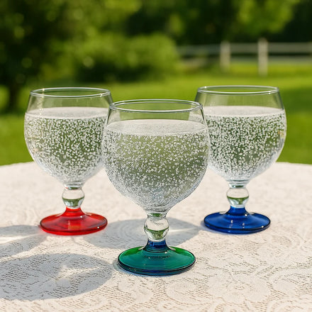 Durable Oval Cocktail Goblets Reusable Eco-Friendly Borosilicate Glass Drinkware Transparent Hand Blown Shot Glasses for