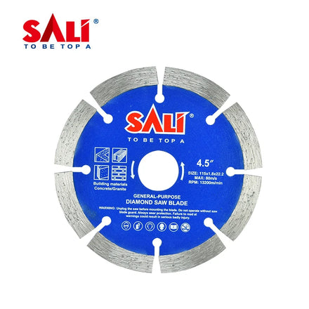 Customized SALI Segemnt Diamond Saw Blade Diamond Cutting Disc Cold Press Ti-Coated with 65MN Steel for Marble Cutting