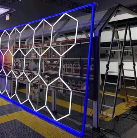 Waterproof Aluminum LED Ceiling Light Workshop Lighting Hexagonal Design 540W High Brightness Direct Sales From China Factory