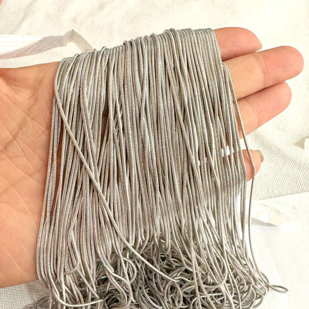 YWXS Fashion DIY Snake Chain Jewelry 100pcs/sets 40-60cm Electroplating Stainless Steel Necklace Round Snake Chain Wholesale