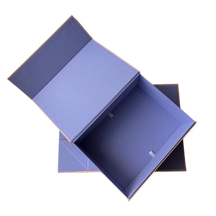Custom Branded Logo Collapsible Flat Packed Extra Large Magnetic Cardboard Paper Packing Box for Dresses Wedding Gown