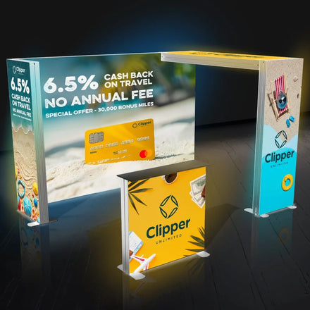 EYOU Trade Show Booth Display Advertising Light Boxes Led Lighting Box Advertising Led Light Box 3*3 Exhibit Display