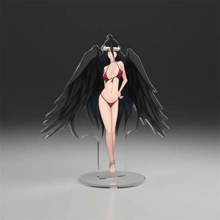 Custom Cute Figure Display Hologram Rainbow Acrylic Liquid Shaker Standee Anime Custom Printed Clear Acrylic Stand