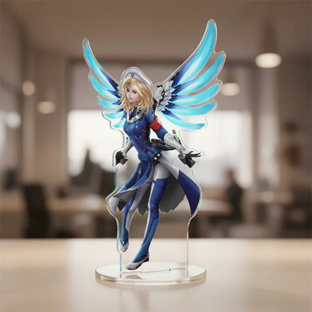 Wholesale Anime Acrylic Stand Keychain Game Cartoon Acrylic Phone Shaker Charm Quicksand Stand Custom Acrylic Display Standee