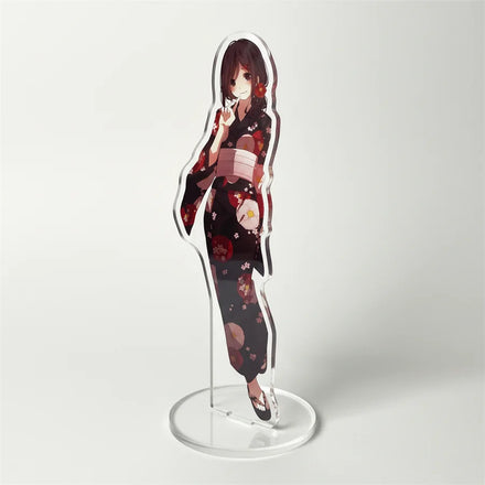 Custom Rainbow Acrylic Stand Anime Hologram 3D Shaker Stand Game Cartoon Acrylic Charm Stand