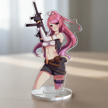 Custom Anime Acrylic Display Standee Glitter Epoxy Acrylic Keychain Phone Charm Double-Sided Shaker Standee
