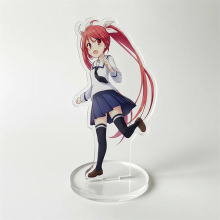 UV Printed Transparent Hologram Quicksand Clear Acrylic Keychain Phone Hodel Anime Custom Rainbow Acrylic Standee