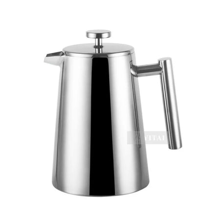 BERTILLE French Press Food Grade 304 Stainless Steel Double Wall French Press Coffee Maker with Insulated Handle