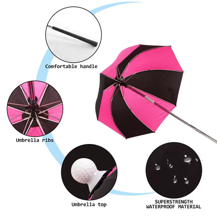 Wholesale Popular Brand Drizzle Stick Golf Bag Umbrella Custom logo Collapse Golf Club Umbrella
