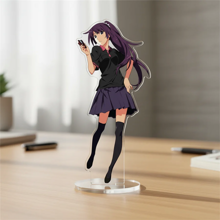 Custom Rainbow Anime Acrylic Stand Phone Charm Acrylic Shaker Stand Acrylic Standee Card Standing Sign