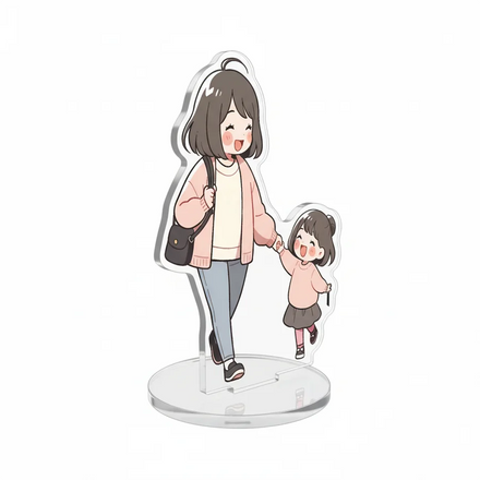 Wholesale New Design Custom Shaped Transparent Anima Game Character 3D Shaker Phone Charm Acrylic Standee
