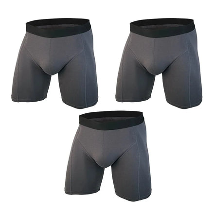 Customized Men's Plus Size Boxer Briefs Underwear Shorts Sport Print Breathable Quick Dry Waist Knitted 100% Cotton Disposable