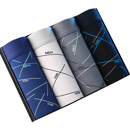 Customized Style Men's Classic Cotton Boxer Briefs High Quality Sport Underwear & Sleepwear with Printed Pattern Men's Intimate