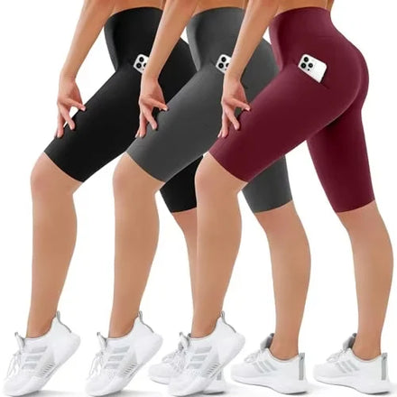 Women's Body-Shaping Slimming Yoga Pants Five-Point Shorts Butt-Lifting Effect Summer Shark Pants Waist-Tummy Control Leggings
