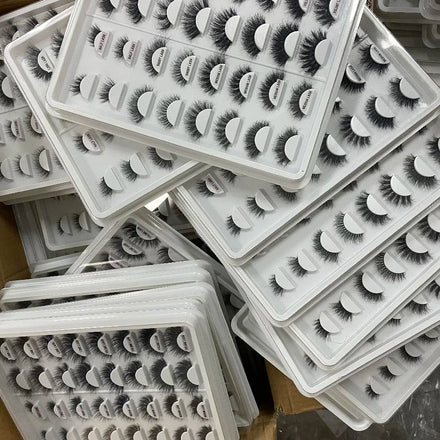 Reusable False Eyelashes Faux Cils Naturel Custom Eyelash Box Lashes Wholesale