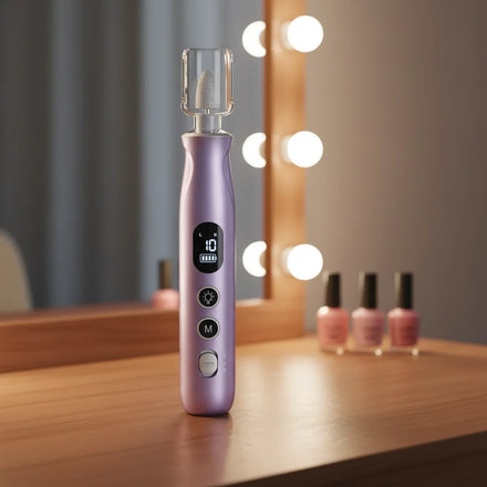 Professional Electric Nail Care Kit Low Noise USB 45000rpm File Nail Drill Machine With LED Light and Dust Shield
