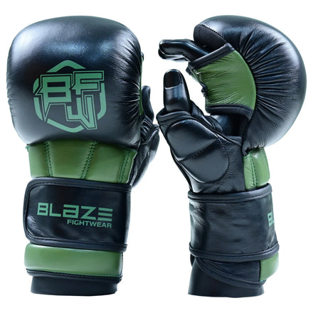 MMA Sparring Gloves 2025 New Custom Design High Quality MMA Training Glove Best Price PU Leather Boxing Fight Blaze MMA Gloves