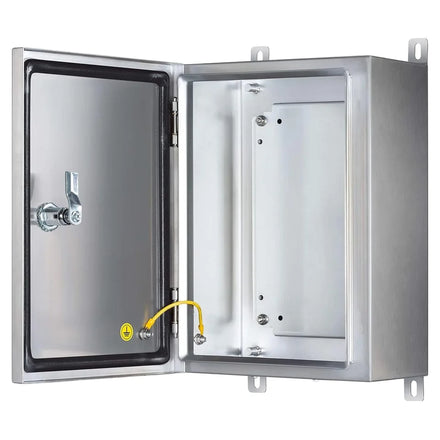 IP65 Waterproof Stainless Steel Electrical Box 350*250*150mm Indoor/Outdoor Project Mounting Plate Polished Wall Bracket Carton