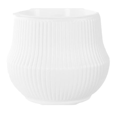Ceramic-Look PP Plastic Self-Watering Flower Pot-Durable & Lightweight Modern Minimalist Planter for Home & Hotel Indoor Decor