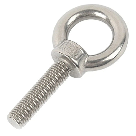 M10 304 Stainless Steel Heavy Duty Eye Bolts Set 3/8\x1.18\ Screw Bolt Washer Nuts 10mm X 30mm Indoor & Outdoor Use