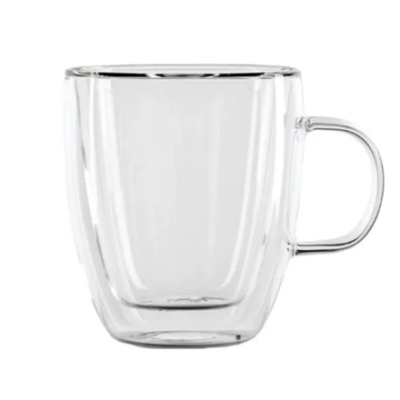 Wholesale Hand Blown Borosilicate Glass Double Wall Cups 16 oz Heat Resistant Dishwasher Safe Modern Classic Style for Holidays