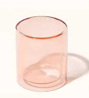 Hand Blown Double Wall Borosilicate Glass Oval Candle Holder Spray for Home Decoration Bars Valentine's Day Memorial Gift