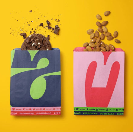 Customized Eco-Friendly Kraft Paper Bag for Socks for Bakery Crepes Donuts Macarons Your Own Snacks Grease & Oil Resistant