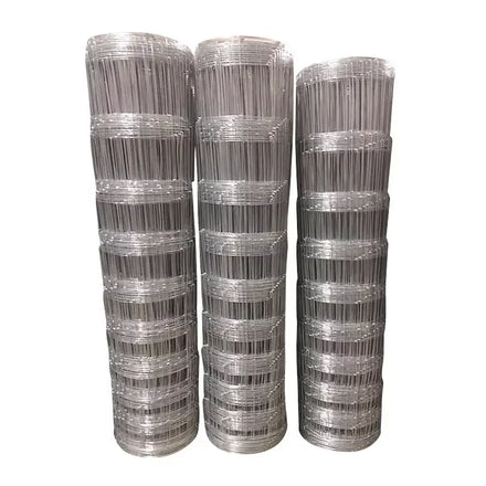 High Quality Heat Treated Galvanized Stainless Steel Wire Mesh Farm Field Fence Cattle Pig Goat-Security 6ft Height Powder
