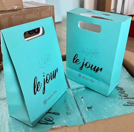 Luxury Pink Cardboard Shopping Bag with Handles and Bow Custom Logo Coated Paper Material for Shoes and Gifts