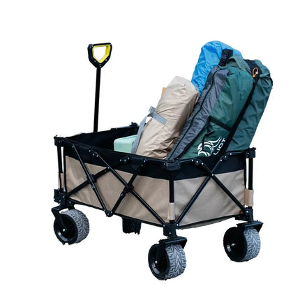 YOLO Factory Directly Wholesale Collapsible Folding Wagon Outdoor Beach Trolley Camping Folding Wagon