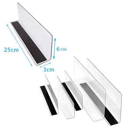 Clear Acrylic Shelf Dividers Wholesale Direct Sales Clear PVC Wire Shelf Dividers